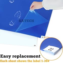 SATECH Sticky/Tacky/Adhesive Mat 18" x 36" Grey