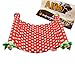 Alfie Pet by Petoga Couture - Barret Hanging Platform for Small Animals Like Guinea Pig and Rabbit - Pattern: Red Dot, Size: L