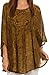 Sakkas Cleeo Long Wide Tie Dye Lace Embroidered Sequin Poncho Blouse Top Cover Up
