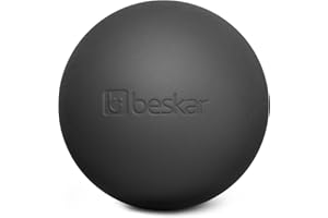 BESKAR Massage Lacrosse Balls for Myofascial Release, Trigger Point Therapy and Yoga Therapy, Foot Massage Ball to Relieve Plantar Fasciitis Black