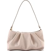 QIRACHIC Women's Clutch Purse, Pleated Evening Handbag, Shoulder Bag with Detachable Chain and Shoulder Strap