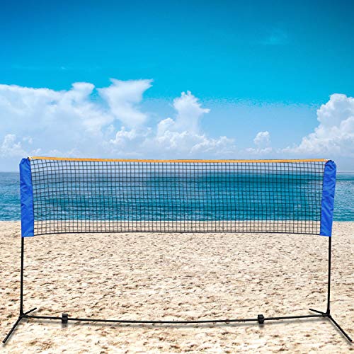 image for JungleA Portable 10FTX 5FT Height Adjustable Badminton Net Set with St