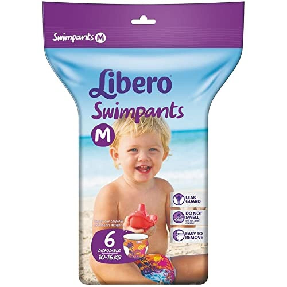 Libero Swimpants Baby Diaper, Size M, 6 Pieces, 10 ml