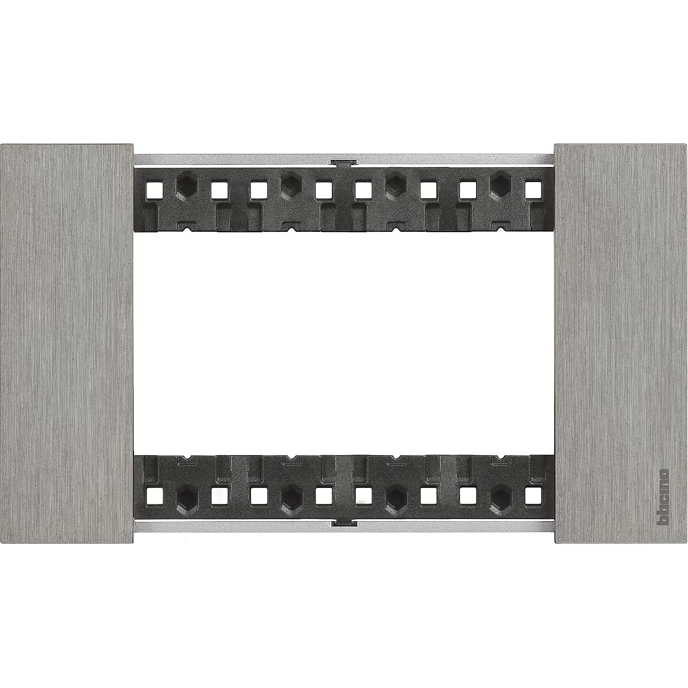 Bticino KA4804ZG Living Now Plate 4 Modules Zamak Steel