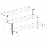 Acrylic Display Stand Risers, 3 Tier Perfume Stand
