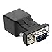 LFHUKEJI RS232 to RJ45, DB9 9-Pin Serial Port Male to RJ45 Female Cat5e/6 Ethernet LAN Extend Adapter