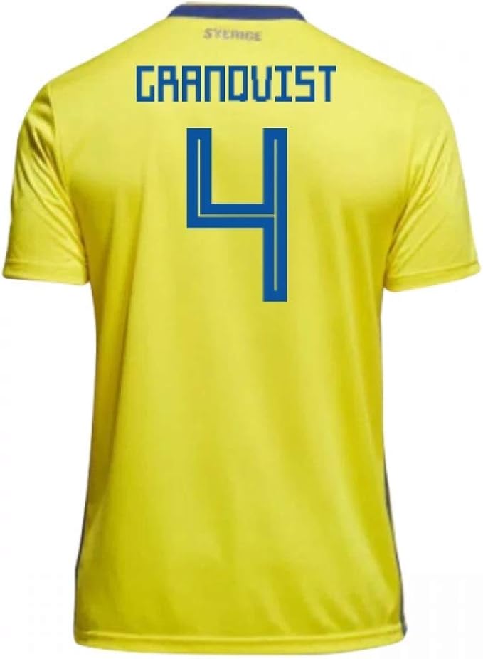 2018 19 Sweden Home Football Soccer T Shirt Trikot Andreas Granqvist 4 Amazon De Bekleidung