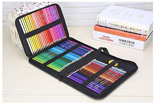 ARZASGO 72 Colored Pencils Set, Artist Coloring Pencils for Adult Coloring Books, Artist Sketch, Premier Drawing Pencils with Folding Canvas Pencil Bag and Pencil Sharpener