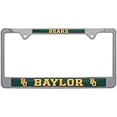 Officially Licensed Premium Shiny Chrome Metal License Plate Frame - Second Generation - Mascot Version (Baylor)