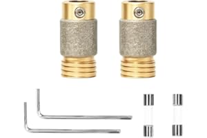 DMSPHD Stained Glass Grinding Bits with 5/8 inch, Diamond Grinder Bit, Grinder Bits and Supplies for Stained Glass Grinder (2 pcs 5/8'')