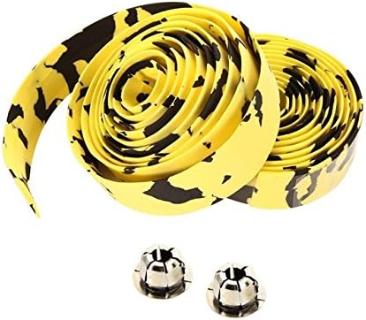 UMESHI Road Bike Handlebar Tape Extreme Sports Cork With 2 Bar Plug Bike Rubber Spone Handle Bar Tape Wrap Bicycle Accessories