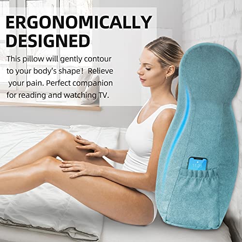 Vekkia Large Triangular Bed Rest Positioning Support Pillow for Reading