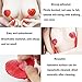 Senchanting Reusable Silicone Sequin Adhesive Nipple Cover Pasties Bra with Tassel(Red)