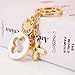 Jzcky Shzrp Four-leaf Clover Crystal Rhinestone Keychain Key Chain Sparkling Key Ring Charm Purse Pendant Handbag Bag Decoration Holiday Gift