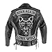 VEGASBEE Born Again Reflective Fabric Embroidered Iron-ON Patch Biker Jacket Rider Vest TOP Rocker 12 USA