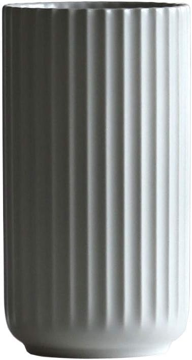 Lyngby Porcelain Vase H15cm light grey/handmade porcelain/Ø8cm