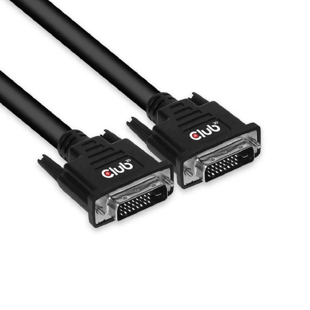 Club 3D DVI Cable Dual Link (24+1) Bi-Directional 10 m Male/Male