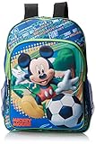 Fast Forward Boys Little Boys' Mickey Mouse 3D Eva Molded Backpack, Blue/Black/Green, 16x12x5