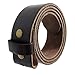 Genuine Leather Belt Strap without Belt Buckle G2016-Dark BRN-M