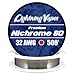 Genuine Lightning Vapes ® 32 AWG Nichrome 80 Wire 25' 50' 100' 250' 500' 1000' (500')