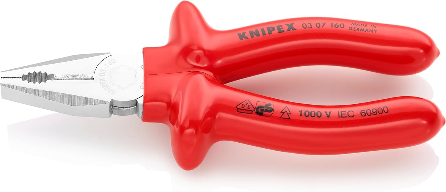 KNIPEX Combination Pliers 1000V-insulated (160 mm) 03 07 160