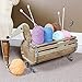 SIGNALS Wooden Dachshund Flower Planter - Indoor/Outdoor Dog Barrel Container Holds Plants, Decor and Household Goods