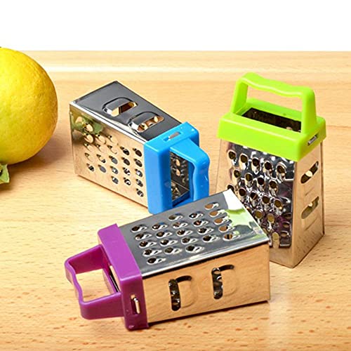 Baitu Mini Box Grater, Manual 4Sided Stainless Steel Grater with
