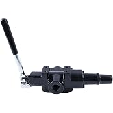 25GPM 3500PSI Log Splitter Hydraulic Control Valve A7 S390406A S390406SC | Single Spool Open Center Work Port 1/2" NPT In/Out 3/4" NPT with Adjustable Detent