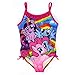 My Little Pony Girls Swimsuit Swimwear (6, Rainbow Pink)