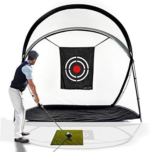 GALILEO Golf Hitting Net Driving Range Golf Practice Nets for Backyard Indoor Use with Target Carry Bag
