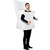 WinnerWhy Halloween Toilet Costume Cosplay Adult Fun Reusable Portable Cute Polyester Cosplay for Halloween Costume Cos Themed Parties One Size