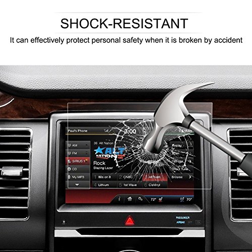 Ford Escape Expedition Flex Fusion Focus RS ST Mustang GT350 8 Inch Car Navigation Screen Protector,LFOTPP [9H] Tempered Glass Center Touch Screen Protector Anti Scratch High Clarity