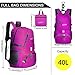 G4Free Foldable Hiking Backpack 40L Lightweight Daypack For Travel Camping Outdoor With USB Port