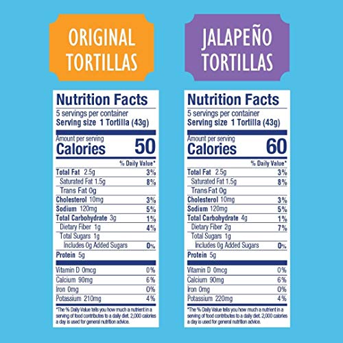 Cali'flour Foods Flatbread Tortillas (Variety Pack, 24 Count) Keto