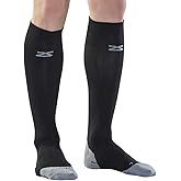 Zensah Tech+ Compression Socks - Knee High Running Socks for Sports, Travel, Made in Italy