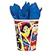 Amscan DC Comics Superhero Girl Birthday Complete Party Tableware Pack for 16, Dinner
