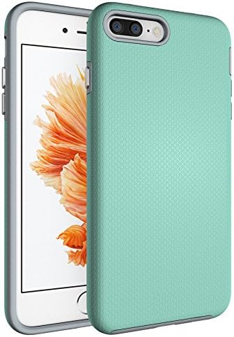 iPhone 8 Plus Case, iPhone 7 Plus Case, HaveAll Dual Guard Protective Non-Slip Shockproof Rugged Drop Protection Cover For Apple iPhone 8 Plus / iPhone 7 Plus - Mint