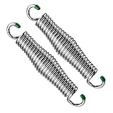 SwingMate Porch Swing Springs - 600 Lbs Capacity, for Heavy-Duty Suspensions, Safe for Hammock Chairs or Ceiling Mount Porch Swings - American Made - Rust Resistant - Chrome
