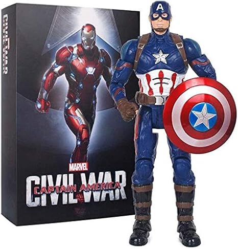 Amazon Co Jp マーベルおもちゃ アベンジャーズ4分の3 14インチのアイアンマン スパイダーマン キャプテンアメリカ図 ジョイント可動式 子供の誕生日ギフトコレクション カラー キャプテン アメリカ ホーム キッチン