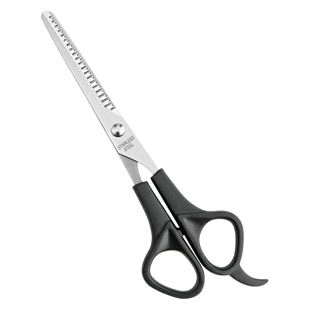 Asdirne Hair Thinning Scissors, Texturizing Scissors, Hair Dressing Scissors, Barbers or Home Use, Stainless Steel, 6inch, Black