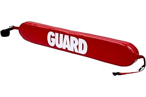 Kemp USA 40" Lifeguard Rescue Tube with Guard Logo | Life Guard Equipment for Pool Safety