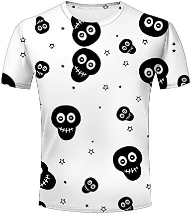Men's 3d Creative Print T Shirt Cool Skull/Skeleton/Red Blood Seal/Evil Charm Of Women Graphics Short Sleeve Tees 2XL