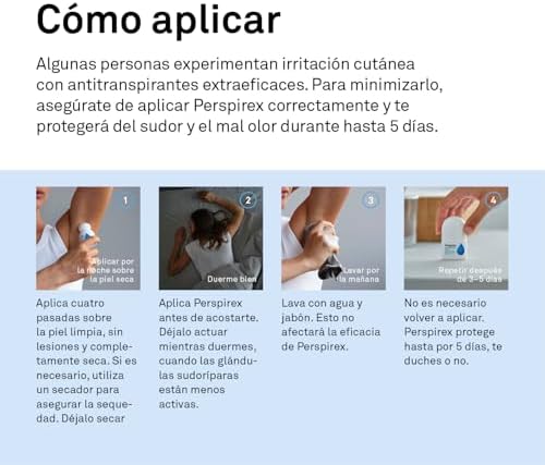 ® | Strong | Desodorante Antitranspirante Axilas Roll On con Elevada Eficacia y Efectividad Anti Sudor hasta 5 días | Para Personas que Sufren de Sudoración Severa | 20 Ml