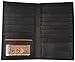 AG Wallets Genuine Leather Men's Long Id 19 Credit Card Wallet Black