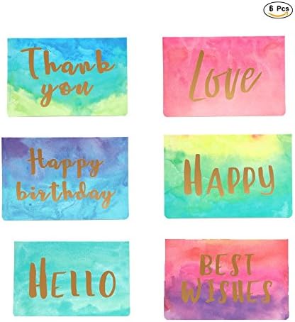 Biglietti Di Natale Hot.Wjdhkmmd Biglietti D Auguri Busta 6 Pz Hot Gold Birthday Card Acquerello Pieghevole Scheda Del Messaggio Con Busta Di Auguri Di Benedizione Di Natale Capodanno Carta Regalo 6pcs Amazon It Cancelleria E Prodotti Per Ufficio