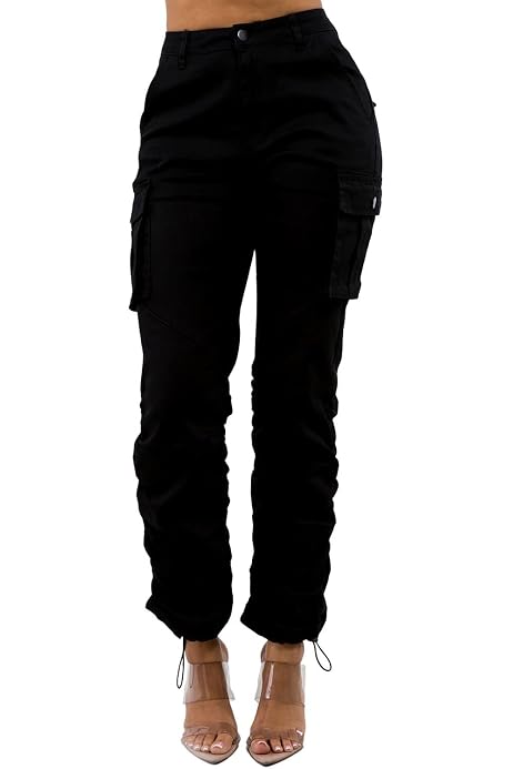 black cargo pants for women
