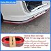 Front Lip ,HengJia Auto Parts 2.5m/8.2ft Car Rubber Bumper Lip,Front Bumper Lip ,Carbon Fiber Spoiler ,Side Skirt, 100% waterproof protection（Carbon black red）