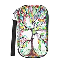 Family Passport Holder, Fintie RFID Blocking Zipper Case Document Organizer, Love Tree