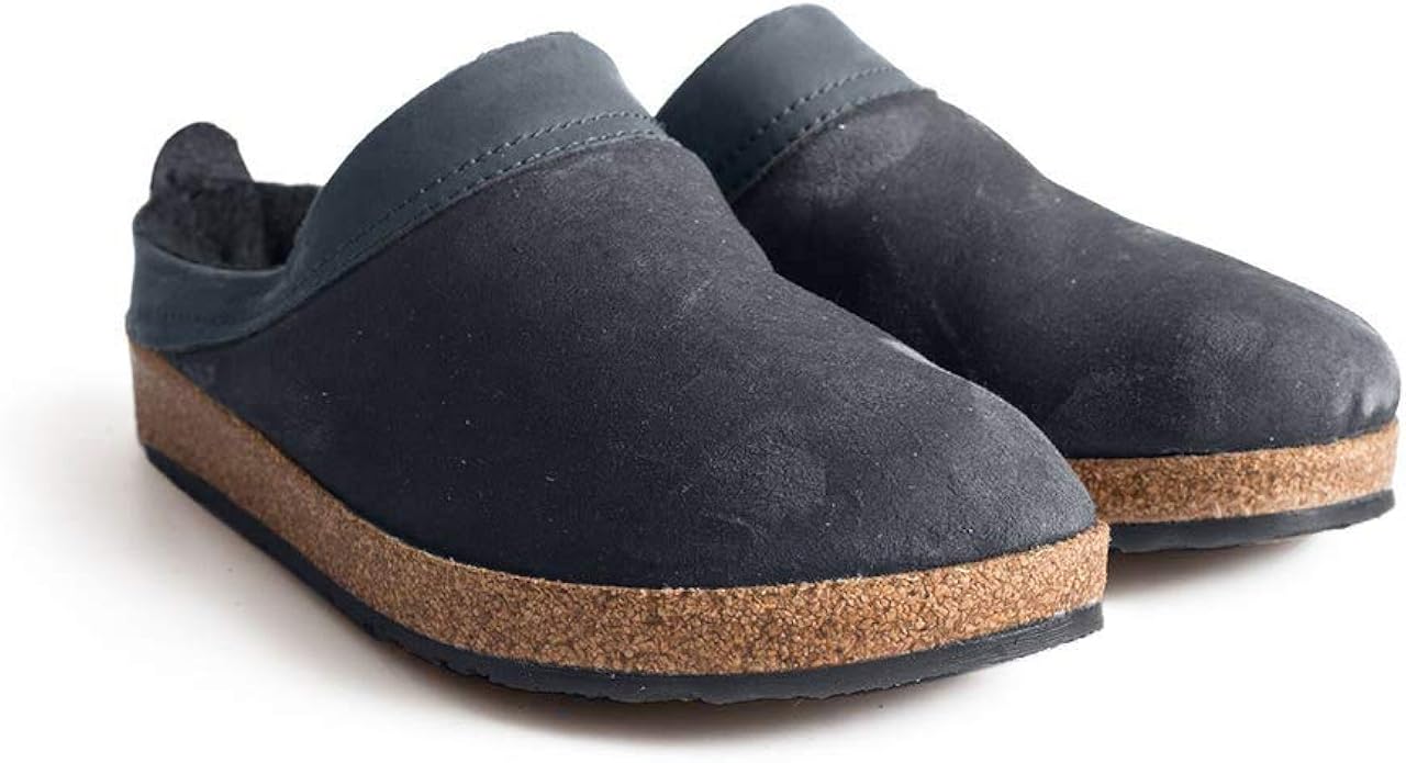 haflinger leather clogs womens