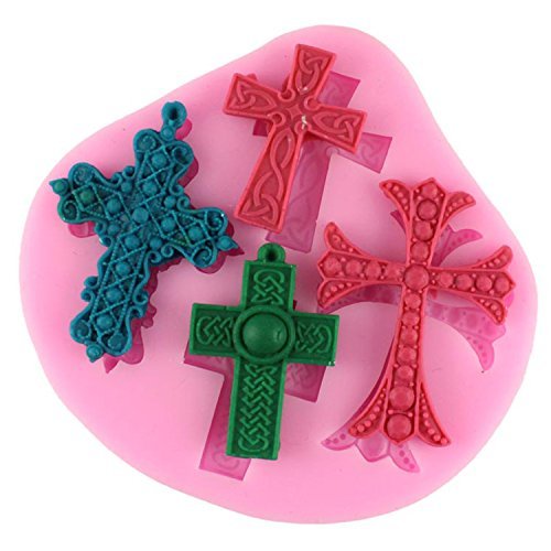 Buy Mujiang 4Capacity Cross Silicone Clay Fimo Sugarcraft
